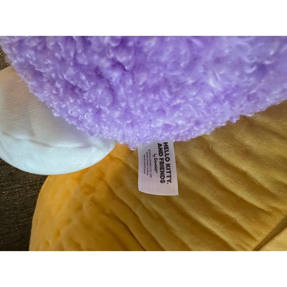 Hello Kitty And Friends Kuromi Plush Pillow Pal Stuffed Animal Purple Gray EUC‎
